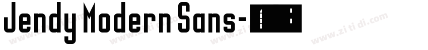 Jendy Modern Sans字体转换